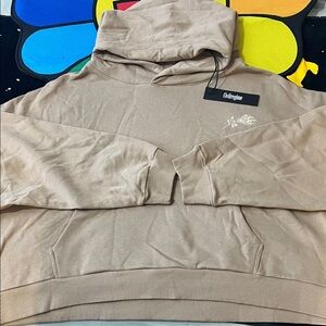 Civil Regime Concrete Odin Oversized Crop Hoodie ( Sand Color )